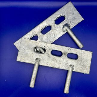 Two Pin Cleats. 6" 150mm GALV